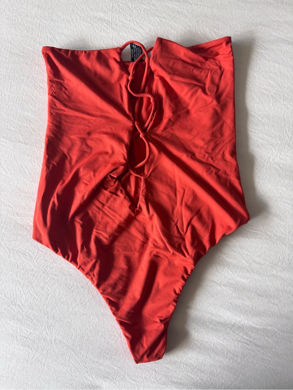 Indah Swim pip one piece bikini orange size medium